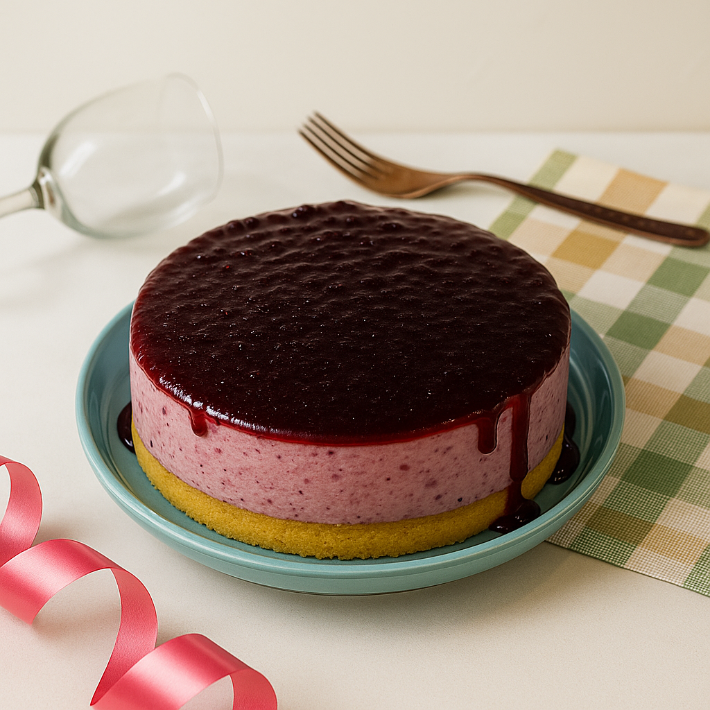 Blueberry Cold Cheesecake